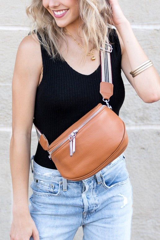 Hazel Genuine Leather Sling Bag | Modern Boutique Fashion
