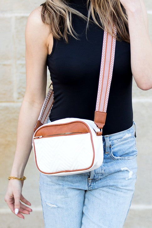 Everly Vegan Leather Camera Crossbody | Modern Boutique Fashion