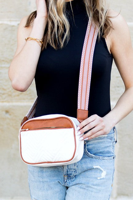 Everly Vegan Leather Camera Crossbody | Modern Boutique Fashion