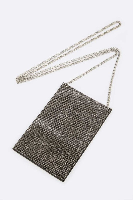 Rhinestone Iconic Crossbody Phone Swing Bag | Modern Boutique Fashion
