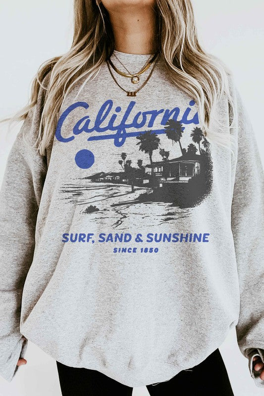 CALIFORNIA SURG GRAPHIC SWEATSHIRT