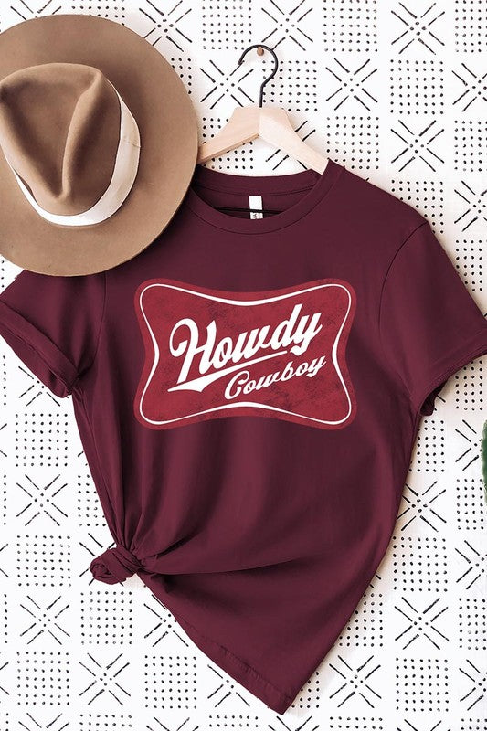 Howdy Cowboy Graphic T Shirts