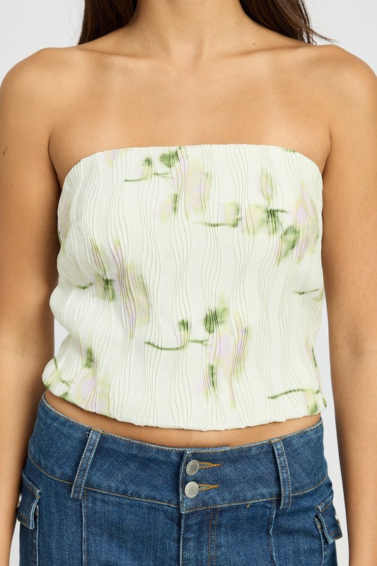 FLORAL TUBE TOP