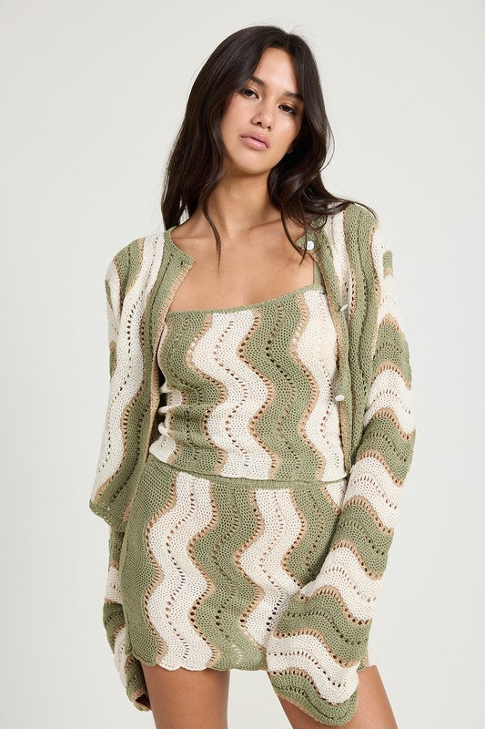 Crochet Mini Skirt With Elastic Waistband | Modern Boutique Fashion