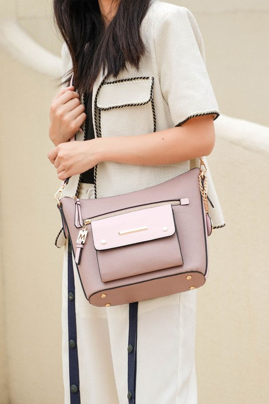 Mkf Collection Serenity Color Block Crossbody Bag | Modern Boutique Fashion