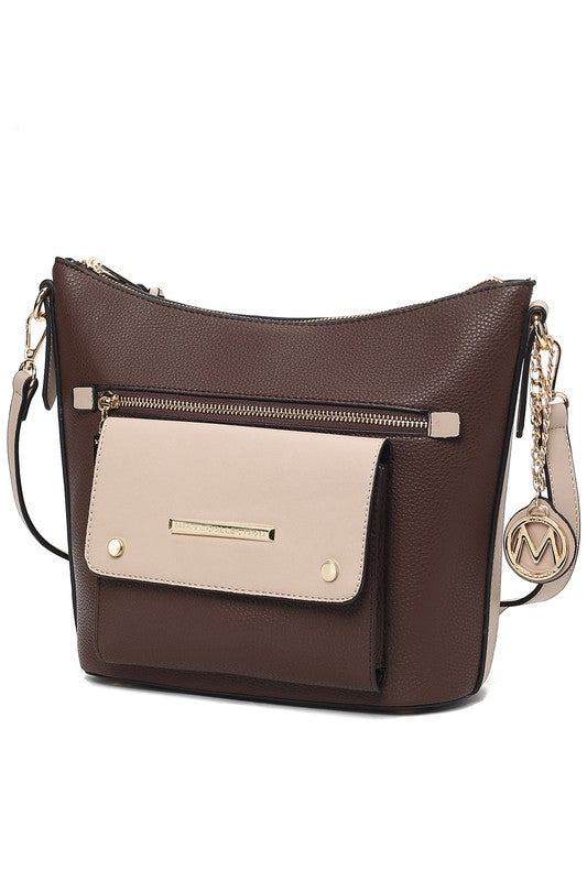 Mkf Collection Serenity Color Block Crossbody Bag | Modern Boutique Fashion