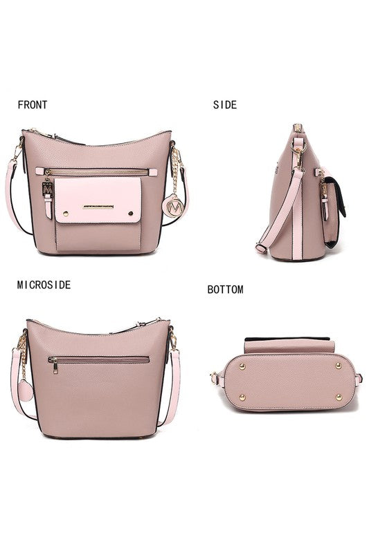 Mkf Collection Serenity Color Block Crossbody Bag | Modern Boutique Fashion