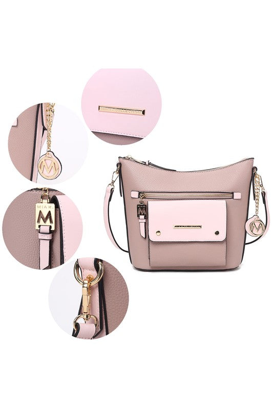 Mkf Collection Serenity Color Block Crossbody Bag | Modern Boutique Fashion
