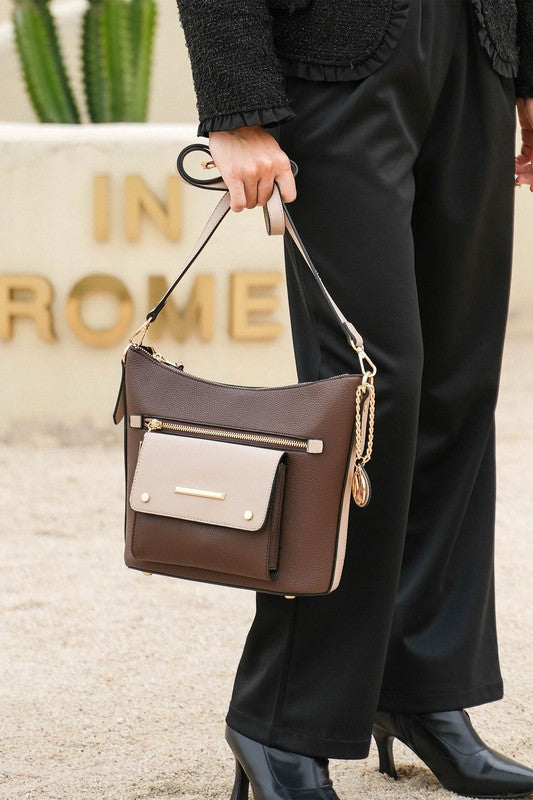 Mkf Collection Serenity Color Block Crossbody Bag | Modern Boutique Fashion