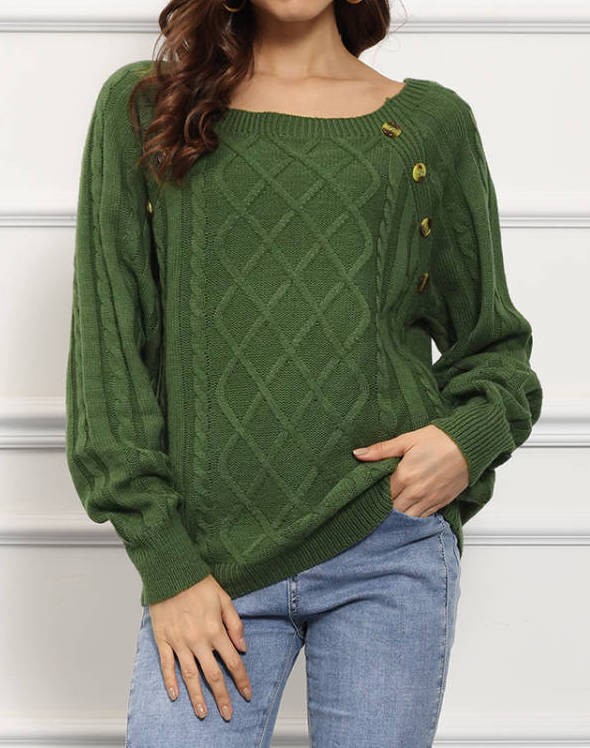 Square Neck Sweater | Modern Boutique Fashion