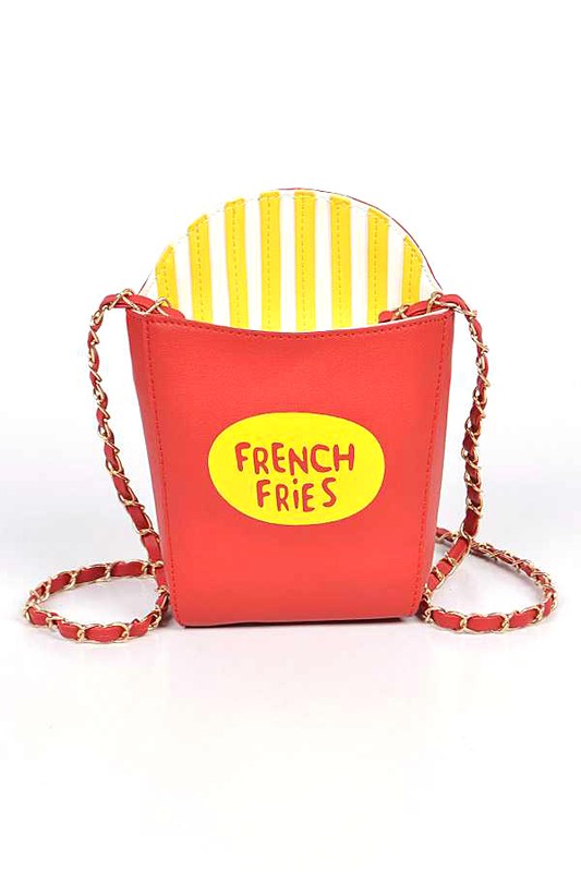 French Fries Crossbody Swing Clutch | Modern Boutique Fashion