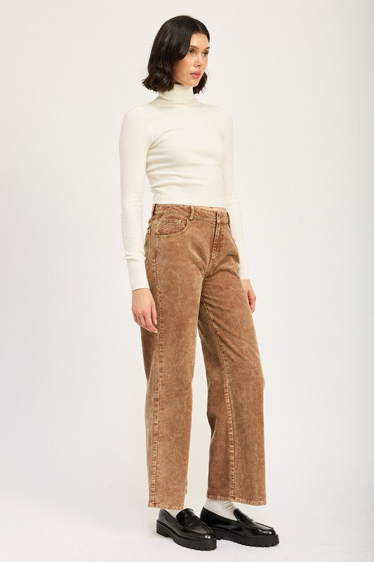 Distrassed Corduroy Pants | Modern Boutique Fashion