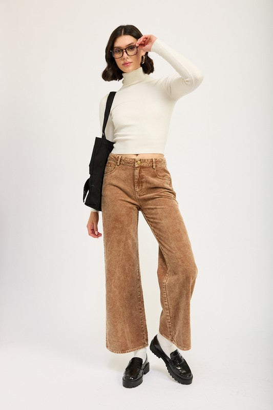 Distrassed Corduroy Pants | Modern Boutique Fashion