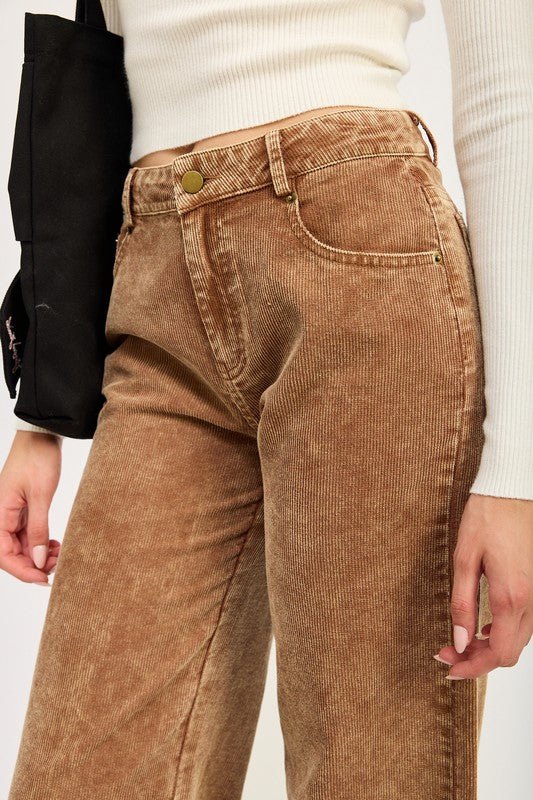 Distrassed Corduroy Pants | Modern Boutique Fashion