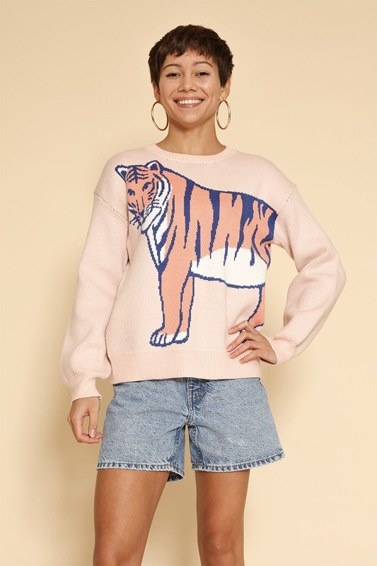 Tiger Knit Sweater | Modern Boutique Fashion