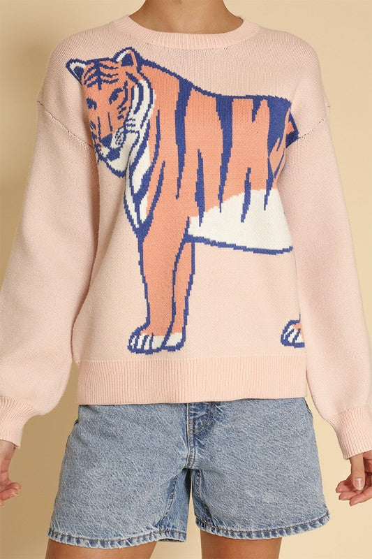 Tiger Knit Sweater | Modern Boutique Fashion