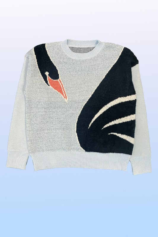 Black Swan Knit Sweater | Modern Boutique Fashion