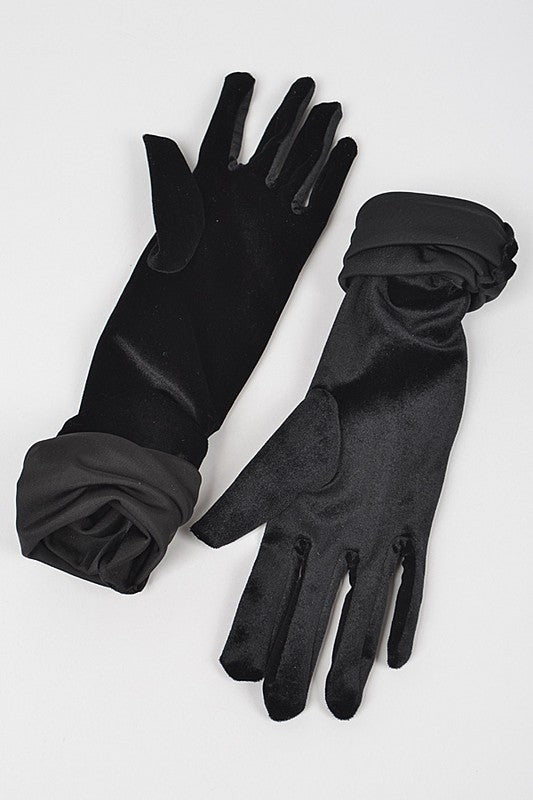 Above Elbow Elegant Long Velvet Gloves | Modern Boutique Fashion