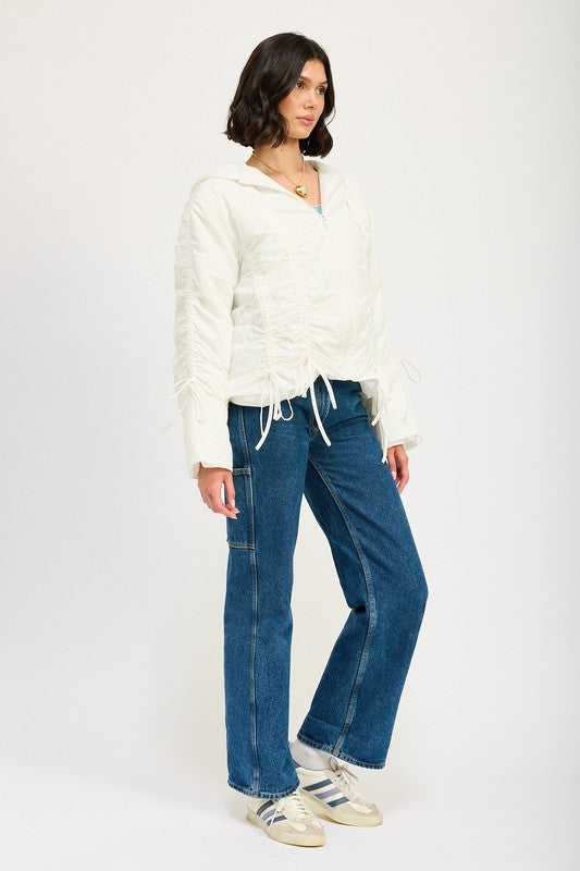 Ruched Puff Jacket | Modern Boutique Fashion