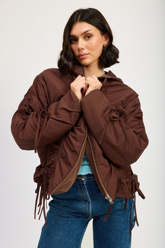 Ruched Puff Jacket | Modern Boutique Fashion
