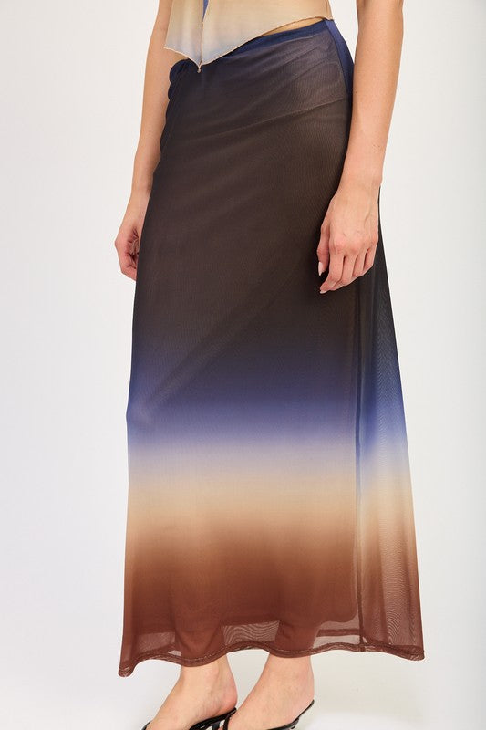 Ombre Mesh Skirt | Modern Boutique Fashion