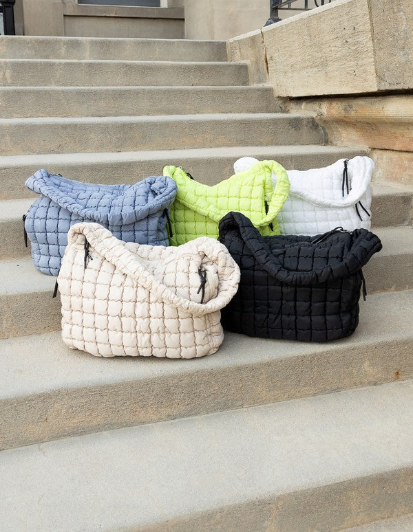 Taylor Quilted Puffer Tote | Modern Boutique Fashion