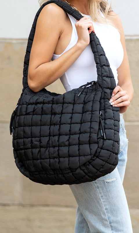 Taylor Quilted Puffer Tote | Modern Boutique Fashion