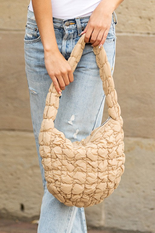 Dale Quilted Puffer Shoulder Bag | Modern Boutique Fashion