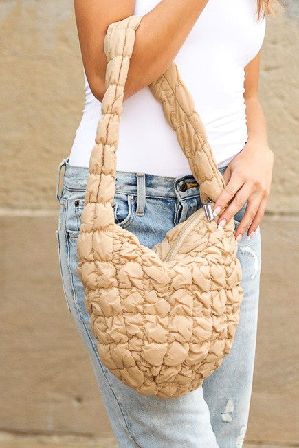 Dale Quilted Puffer Shoulder Bag | Modern Boutique Fashion