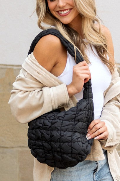 Dale Quilted Puffer Shoulder Bag | Modern Boutique Fashion