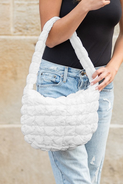 Dale Quilted Puffer Shoulder Bag | Modern Boutique Fashion