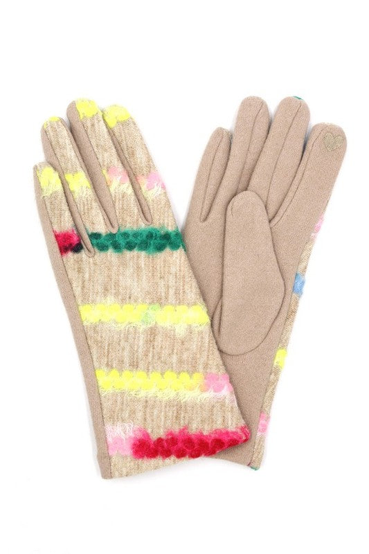Pressed Yarn Fashion Winter Smart Gloves | Modern Boutique Fashion