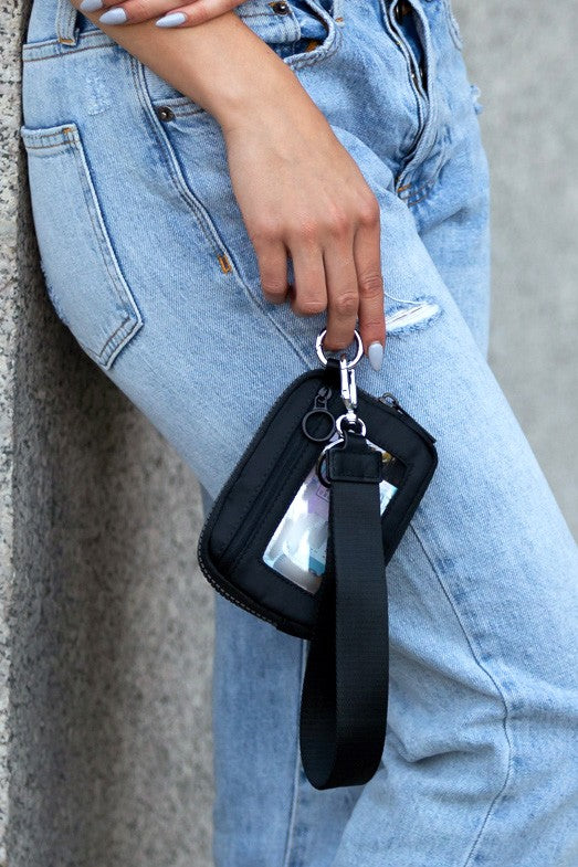 Dakota Wristlet Id Wallet Pouch | Modern Boutique Fashion