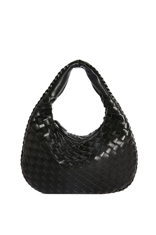 Paige Woven Handbag | Modern Boutique Fashion