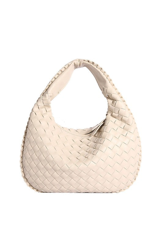 Paige Woven Handbag | Modern Boutique Fashion