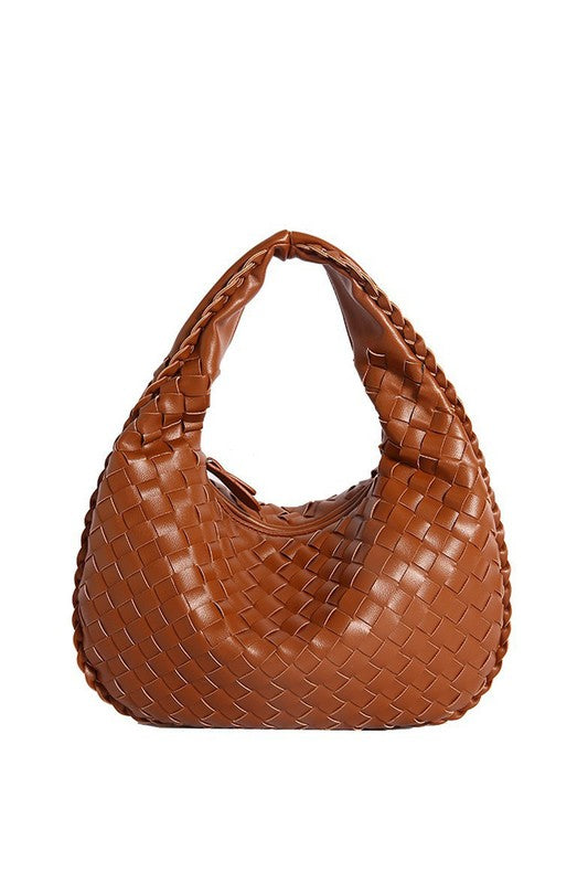 Paige Woven Handbag | Modern Boutique Fashion