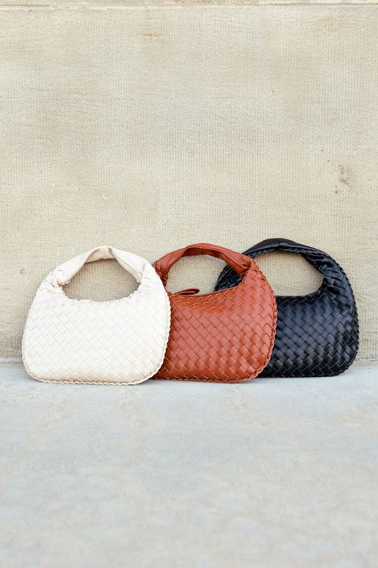 Paige Woven Handbag | Modern Boutique Fashion