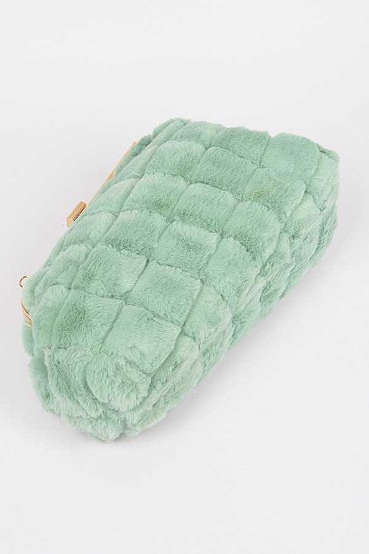 Quilted Faux Fur Iconic Swing Bag | Modern Boutique Fashion