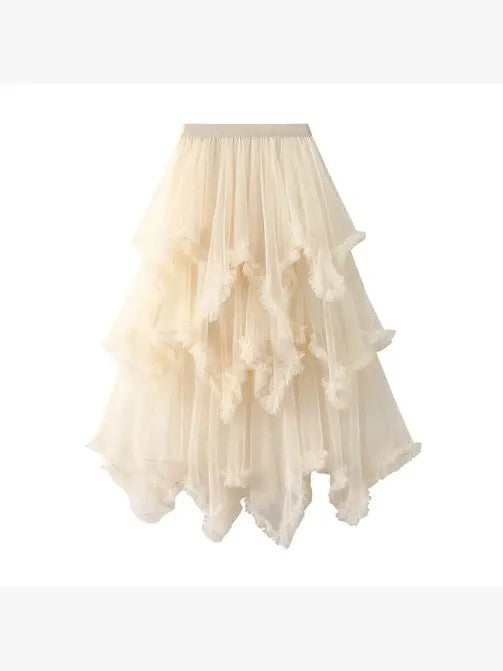Layered Mesh High Waist Skirt | Modern Boutique Fashion