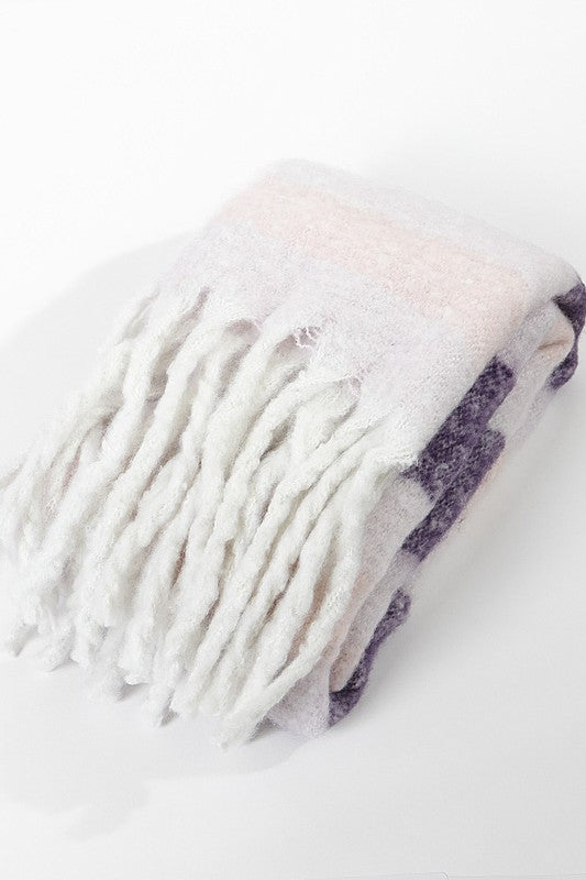 Soft Stripy Winter Scarf | Modern Boutique Fashion