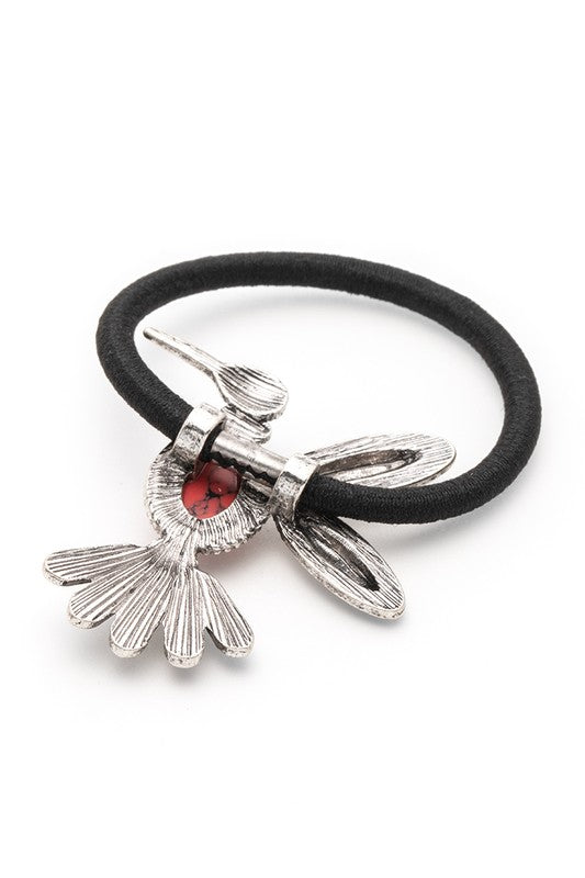 Humming Bird Stone Hair Tie | Modern Boutique Fashion
