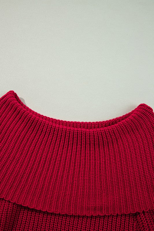 Off Shoulder Ribbed Knit Sweater | Modern Boutique Fashion