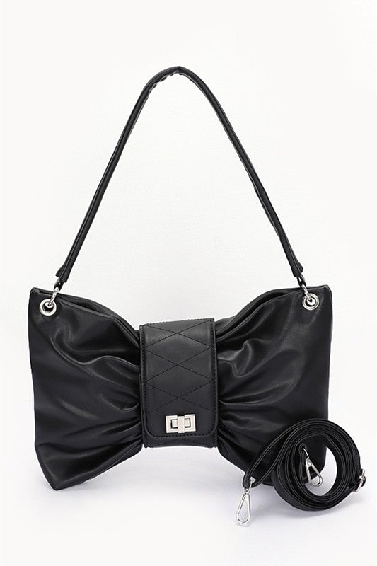 Oversize Bow Shape Shoulder Bag | Modern Boutique Fashion