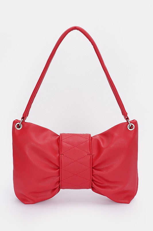 Oversize Bow Shape Shoulder Bag | Modern Boutique Fashion