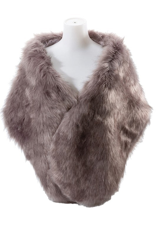 Faux Fur Winter Shawl Scarf | Modern Boutique Fashion