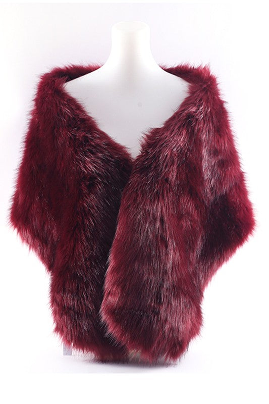 Faux Fur Winter Shawl Scarf | Modern Boutique Fashion