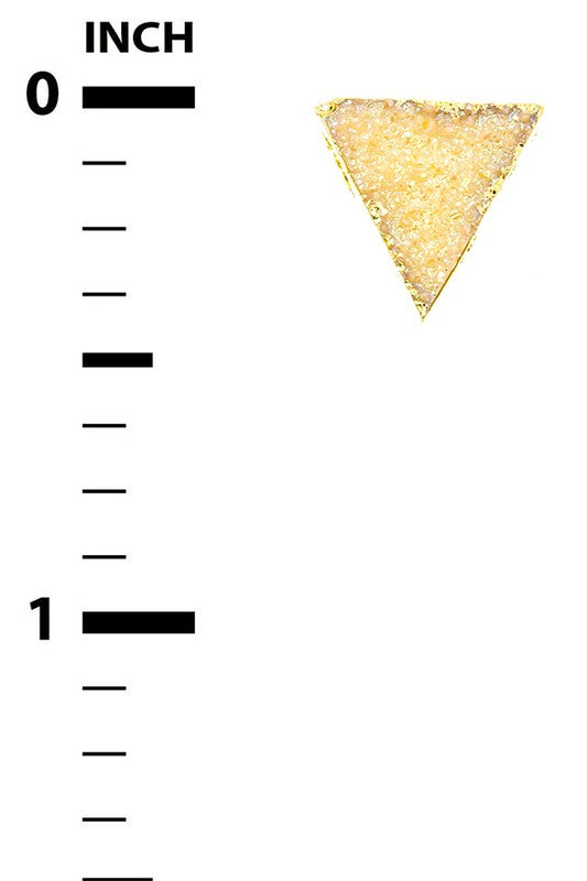 Triangle Druzy Studs | Modern Boutique Fashion