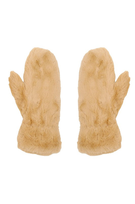 Faux Fur Mitten Gloves | Modern Boutique Fashion