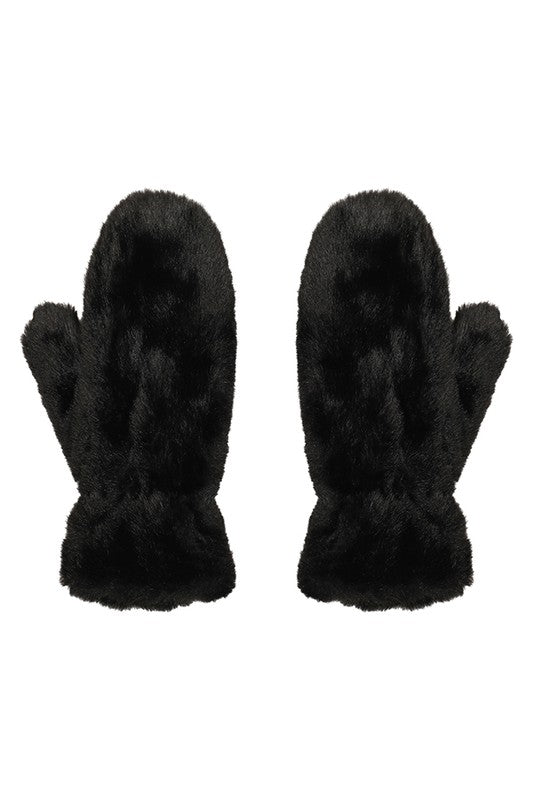Faux Fur Mitten Gloves | Modern Boutique Fashion