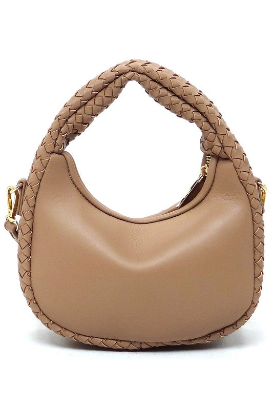 Woven Mini Hobo Shoulder Bag | Modern Boutique Fashion